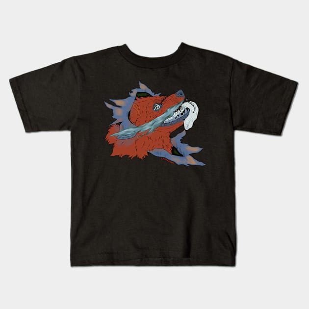 Dizzy hellhound Kids T-Shirt by Comfeam